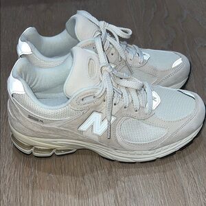 New Balance 2002R Cream Sneakers